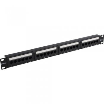 Patch Panel 19" 1U UTP 24 port кат.6 Exegate <EX281080RUS>  разъём KRONE&110 (dual  IDC)