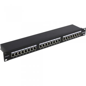 Patch Panel 19" 1U FTP 24 port кат.5e Exegate <EX281083RUS> разъём KRONE&110 (dual IDC)