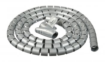 Органайзер кабельный Buro BHP CG252S Spiral Hose 25x2000mm Silver