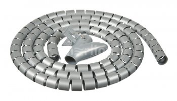 Органайзер кабельный Buro BHP CG155S Spiral Hose 15x1500mm Silver