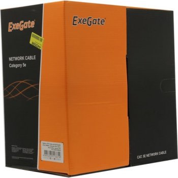 Кабель UTP 4 пары кат.5e <бухта 305м> Exegate <EX281819RUS> для внешней прокладки
