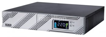 Источник бесперебойного питания PowerCom SMART RT SRT-2000A LCD Line-Interactive, 2000VA / 1800W, Rack/Tower, IEC, Serial+USB, SmartSlot, подкл. доп.