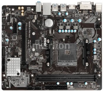 Материнская плата MSI B450M-A PRO MAX Soc-AM4 AMD B450 2xDDR4 mATX AC`97 8ch(7.1) GbLAN RAID+DVI+HDMI