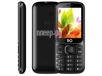 Мобильный телефон BQ 2440 Step L+ Black (QuadBand, 2.4" 320x240, GSM+BT, microSD, 77г)