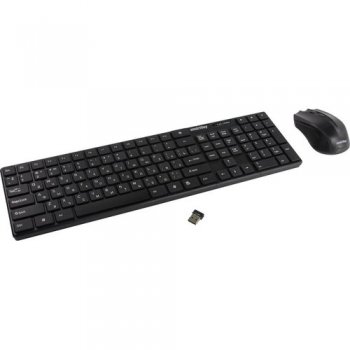 Комплект клавиатура + мышь Smartbuy <SBC-229352AG-K> (Кл-ра, USB, FM+Мышь 4кн, Roll, FM)
