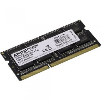 Оперативная память для ноутбуков AMD <R334G1339S1S-U> DDR3 SODIMM 4Gb <PC3-10600> CL9 (forNoteBook)