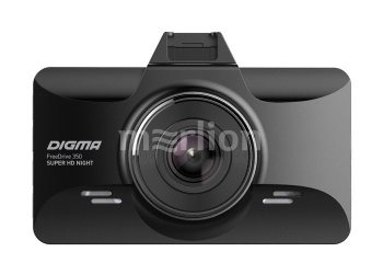 Автомобильный видеорегистратор Digma FreeDrive 350 Super HD Night черный 3Mpix 2304x1296 1296p 170гр. MS8336
