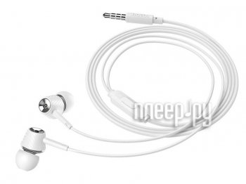 Наушники с микрофоном Hoco M70 White (шнур 1.2м)