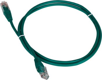 Кабель UTP Lanmaster TWT-45-45-1.5-GN вилка RJ-45-вилка RJ-45 кат.5е 1.5м зеленый ПВХ (уп.:1шт)