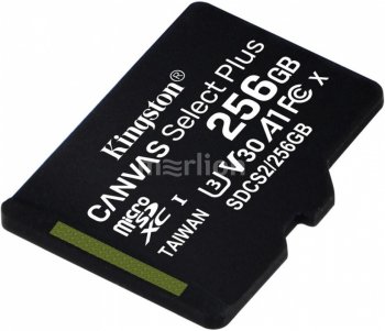 Карта памяти microSDXC 256Gb Kingston SDCS2/256GBSP Canvas Select Plus w/o adapter