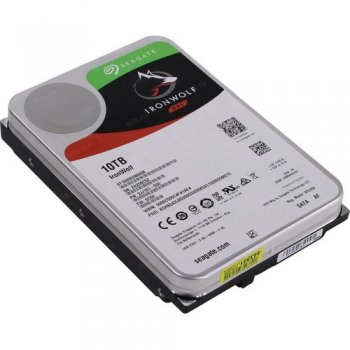 Жесткий диск 10 Тб SATA 6Гб/s Seagate IronWolf <ST10000VN0008> 3.5" 7200rpm 256Mb