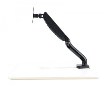 Кронштейн для мониторов ЖК Buro M1 черный 17"-27" макс.9кг крепление к столешнице поворот и наклон