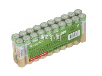 Батарейка AAA - GP Super Alkaline 24A-2CRVS20 (20 штук)