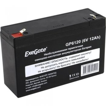 Аккумулятор для ИБП Exegate GP6120 (6V, 12Ah) <EX282954RUS>