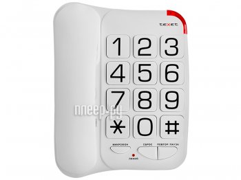 Стационарный телефон teXet TX-201 White