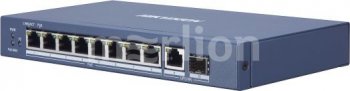 Коммутатор Hikvision DS-3E0510P-E/M 9x1Гбит/с 1SFP 8PoE 58W неуправляемый