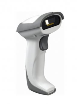 Сканер штрихкода Mindeo MD 2230 Plus, USB, ручной, лазерный, без подставки, белый