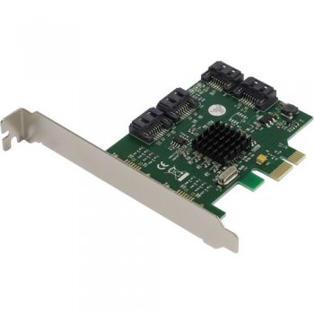 Контроллер ExeGate EXE-503 (OEM) PCI-Ex1, SATA 6Gb/s, 4port-int <EX283710RUS>