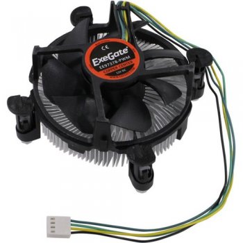 Вентилятор ExeGate <EX283277RUS> Cooler EE97378-PWM (4пин, 1155, Cu+Al)