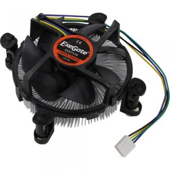 Вентилятор ExeGate <EX283278RUS> Cooler EE97378 (4пин, 1155, Cu+Al)