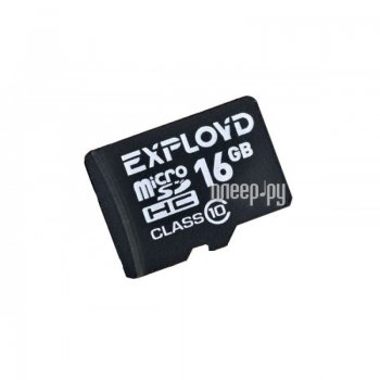 Карта памяти 16Gb - Exployd - Micro Secure Digital HC Class 10 EX0016GCSDHC10-W/A-AD (Оригинальная!)