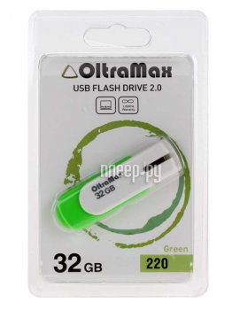 Накопитель USB 32Gb - OltraMax 220 OM-32GB-220-Green