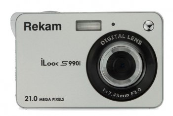 Цифровой компактный фотоаппарат Rekam iLook S990i серебристый 21Mpix 2.7" 720p SDHC/MMC CMOS IS el/Li-Ion