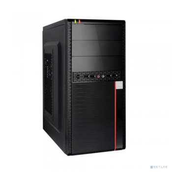 Корпус Exegate EX284033RUS Minitower BA-204U Black, mATX, <AA350, 80mm>, 2*USB+2*USB3.0, Audio