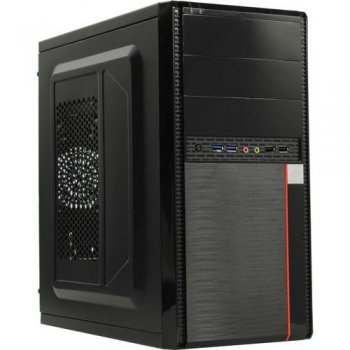 Корпус Exegate EX284036RUS Minitower BA-204U Black, mATX, <AA450, 80mm>, 2*USB+2*USB3.0, Audio