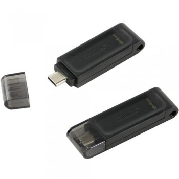 Накопитель USB Kingston DataTraveler 70 <DT70/64GB> USB-C 3.2 Flash Drive 64Gb (RTL)