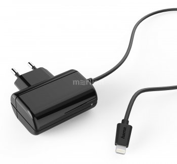 Зарядка USB-устройств Hama H-183267 1A для Apple черный (00183267)