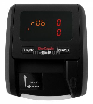 Детектор валют DoCash Golf RUB (с АКБ) Компактный детектор подлинности банкнот, ИК детекция, 100 банкнот/мин