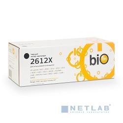 Картридж Bion BCR-Q2612X для HPLaserJet 1010/1012/1015/1020/1018/3050z/3055/1022n/1022nw/M1319f/M1005/M1300/3020/3030/3052/1020+ (2500 стр.), Черный,