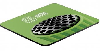 Коврик для мыши Cactus CS-MP-C01S Green Logo Мини 250x200x3мм