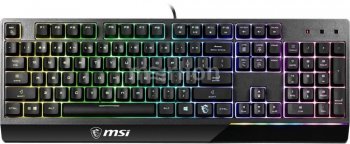 Клавиатура MSI Vigor GK30 RU черный USB for gamer LED