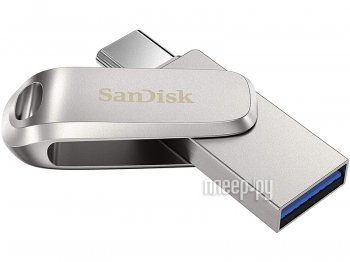 Накопитель USB SanDisk Ultra Dual Drive Luxe <SDDDC4-032G-G46> USB3.1/USB-C OTG Flash Drive 32Gb (RTL)