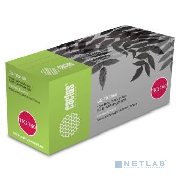 Картридж CACTUS CS-TK3160 для Kyocera ECOSYS P3045dn/3050dn/3055dn/3060dn (12500k), с чипом