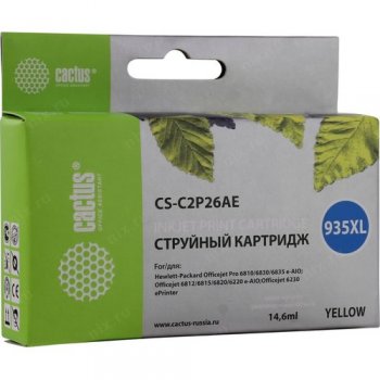 Картридж Cactus C2P26AE №935XL для HP DJ Pro 6230/6830 желтый