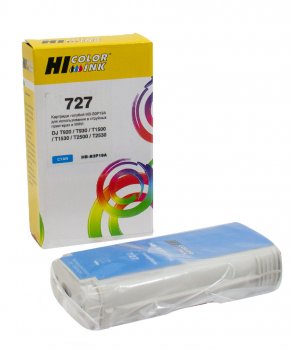Картридж Hi-Black (B3P19A) для HP DJ T920/T1500, Cyan, №727, 130 мл
