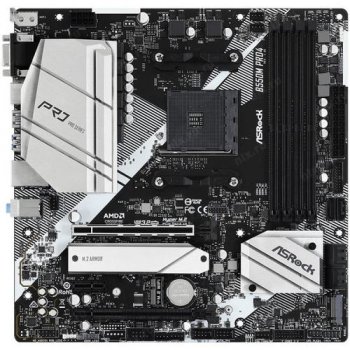 Материнская плата Asrock B550M PRO4 RTL Soc-AM4 AMD B550 4xDDR4 mATX AC`97 8ch(7.1) GbLAN RAID+VGA+HDMI+DP