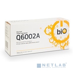Картридж Bion BCR-Q6002A для HP Color LaserJet 2600/1600/2605N (2000 стр.), Желтый, с чипом