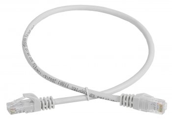 Кабель UTP ITK PC01-C5EU-3M-G вилка RJ-45-вилка RJ-45 кат.5е 3м серый ПВХ