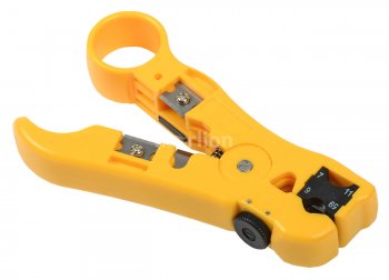 Инструмент для зачистки кабеля ITK TS2-GR20 для зачистки кабеля UTP (упак:1шт) желтый