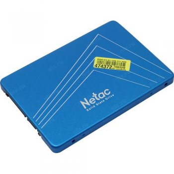 Твердотельный накопитель (SSD) Netac 128Gb N600S Series 2.5" <NT01N600S-128G-S3X> Retail (SATA3, up to 510/440MBs, 3D TLC, 7mm)