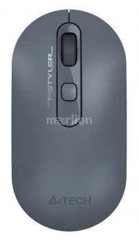 Мышь беспроводная A4 Fstyler FG20 пепельный/синий оптическая (2000dpi) USB для ноутбука (4but)