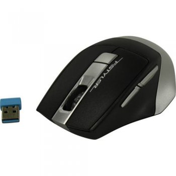 Мышь беспроводная A4Tech FSTYLER Wireless&Bluetooth Optical Mouse <FB35 Smoky Grey> (RTL) USB 6btn+Roll