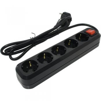 Сетевой фильтр 5bites <SP5B-318> Black <1.8м> ( 5 розеток )