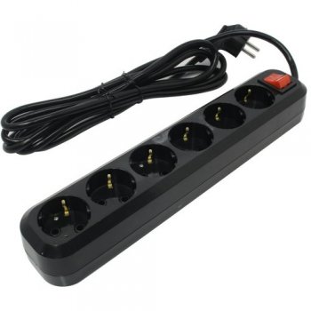 Сетевой фильтр 5bites <SP6B-330> Black <3м> ( 6 розеток )