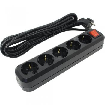 Сетевой фильтр 5bites <SP5B-350> Black <5м> ( 5 розеток )
