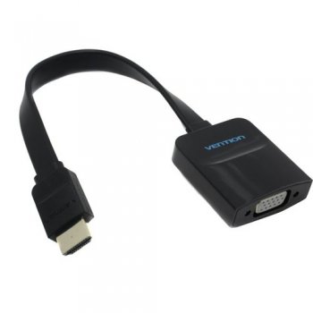 Переходник Vention <ACKBB> HDMI (M) --> VGA (15F) + audio